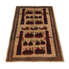 Brown War Rug 2' 9 x 4' 5 (ft) - No. G24855