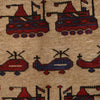 Brown War Rug 2' 9 x 4' 5 (ft) - No. G24855