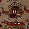 Handmade War Rug 3' 6 x 6' 3 (ft) - No. G24863