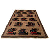 Brown War Rug 6' 3 x 9' 3 (ft) - No. G24865