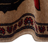 Brown War Rug 6' 3 x 9' 3 (ft) - No. G24865