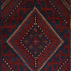 Red Mashwani Short Runner 1' 9 x 8' 2 (ft) - No.G24882