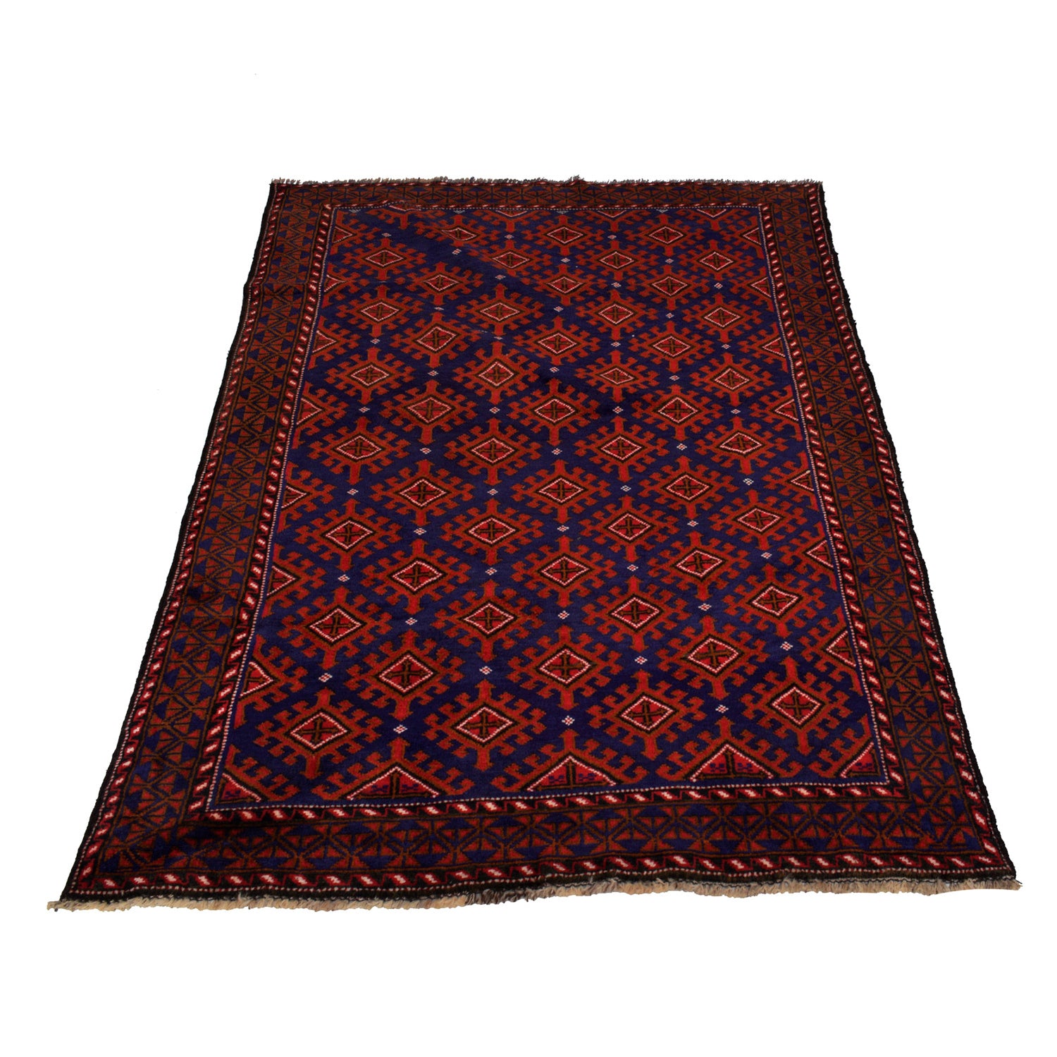 Handmade Baluchi Rug 4' 1 x 6' 0 (ft) - No. G24893