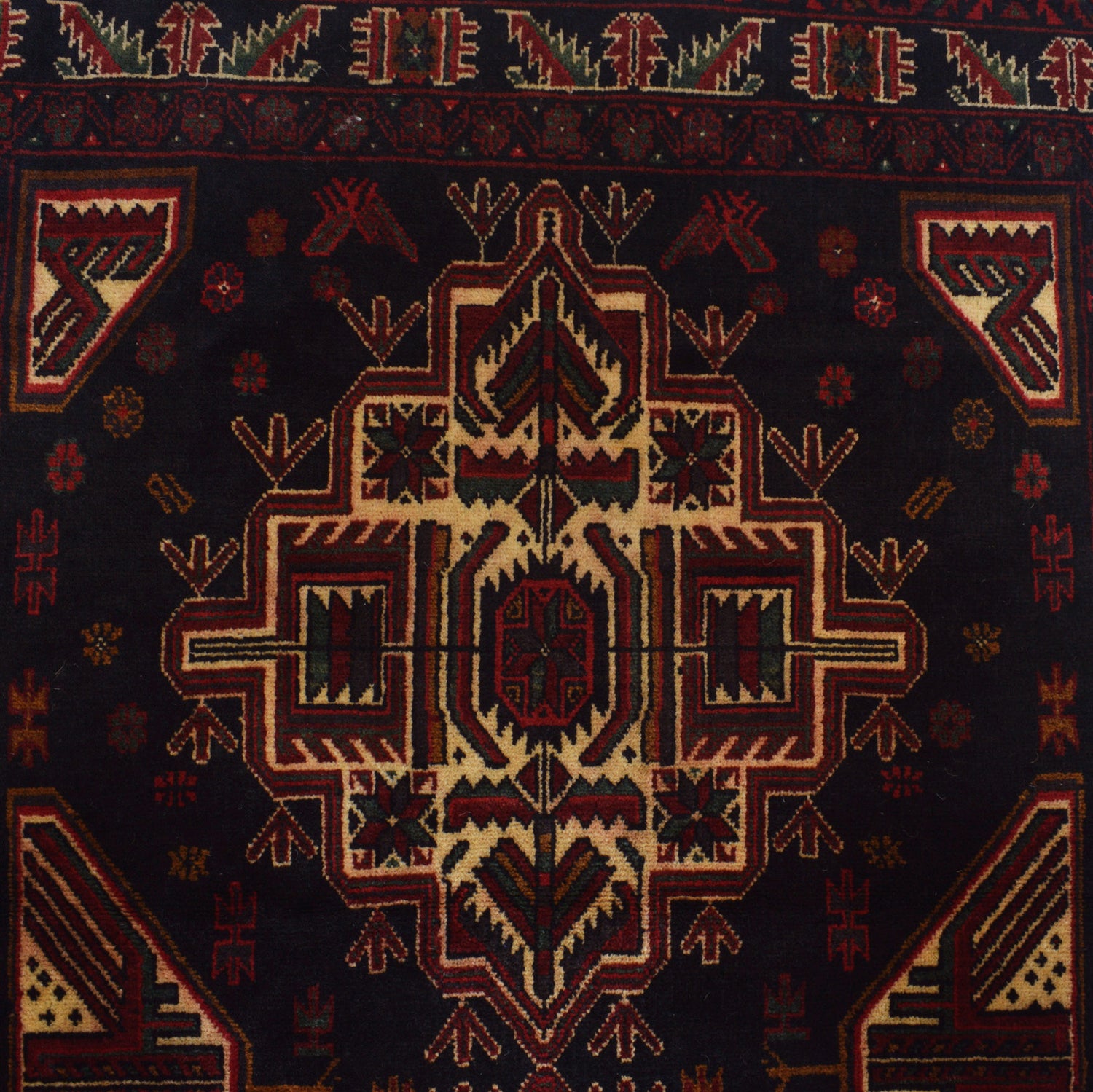 Hand Knotted Baluchi Rug 3' 9 x 5' 2 (ft) - No. G24894