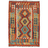 Handmade Vegetable Kilim 3' 2  x 4' 7 (ft) - No. G24982