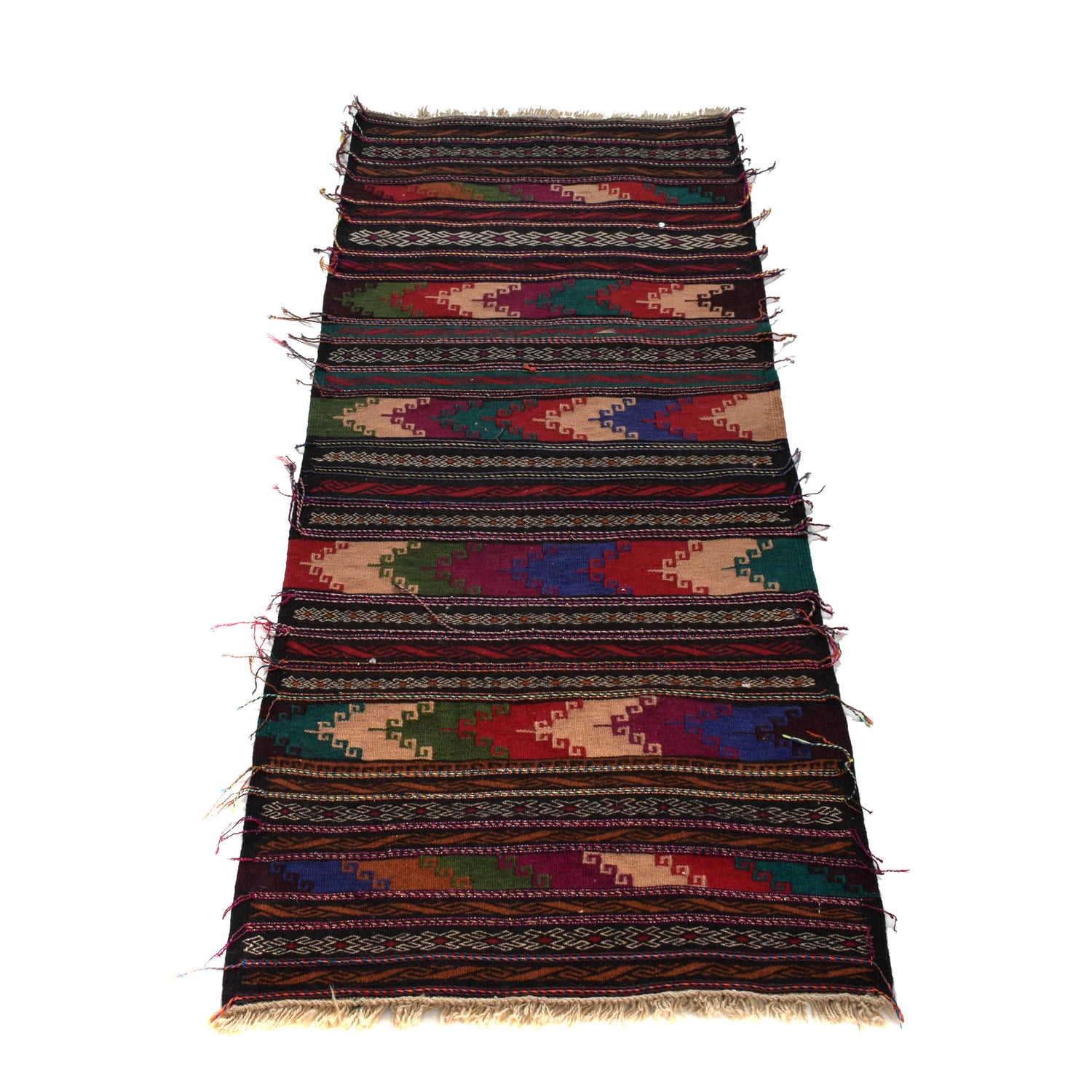 Multi-Color Table Sheet Kelim 2' 1" x 4' 9" (ft) - No. G25222