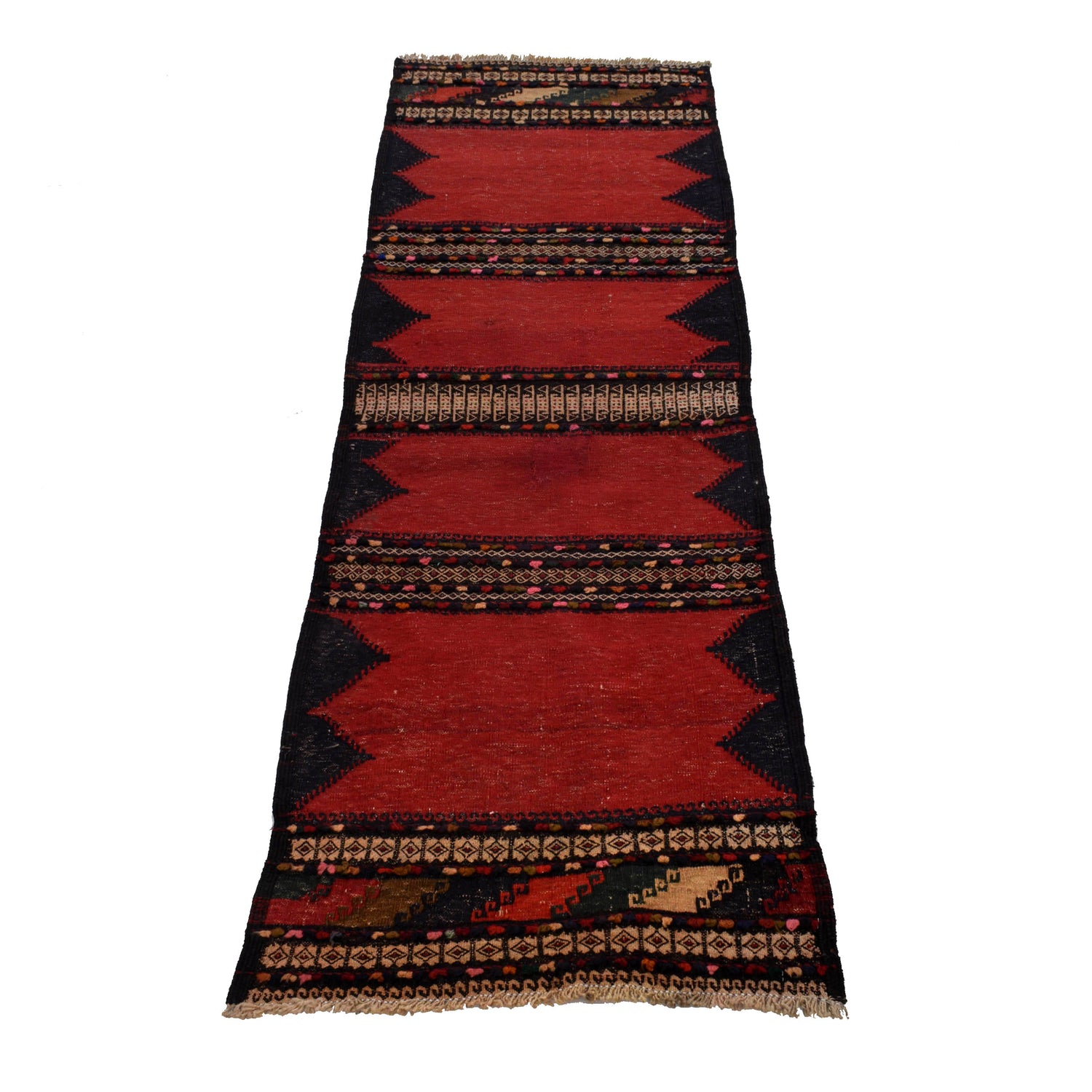 Flat Weave Kilim Runner 2' 0" x 5' 10" (ft) - No. G25223