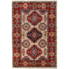 Ivory Color Kazak Rug 2' 7 x 4' 1 (ft) - No. G25257