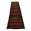 Flat Weave Kilim Runner 2' 4" x 11' 1" (ft) - No. G25271