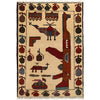 Hand Knotted War Rug 2' 1 x 3' 0 (ft) - No. G25297