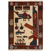 Hand Knotted War Rug 2' 0 x 2' 9 (ft) - No. G25300