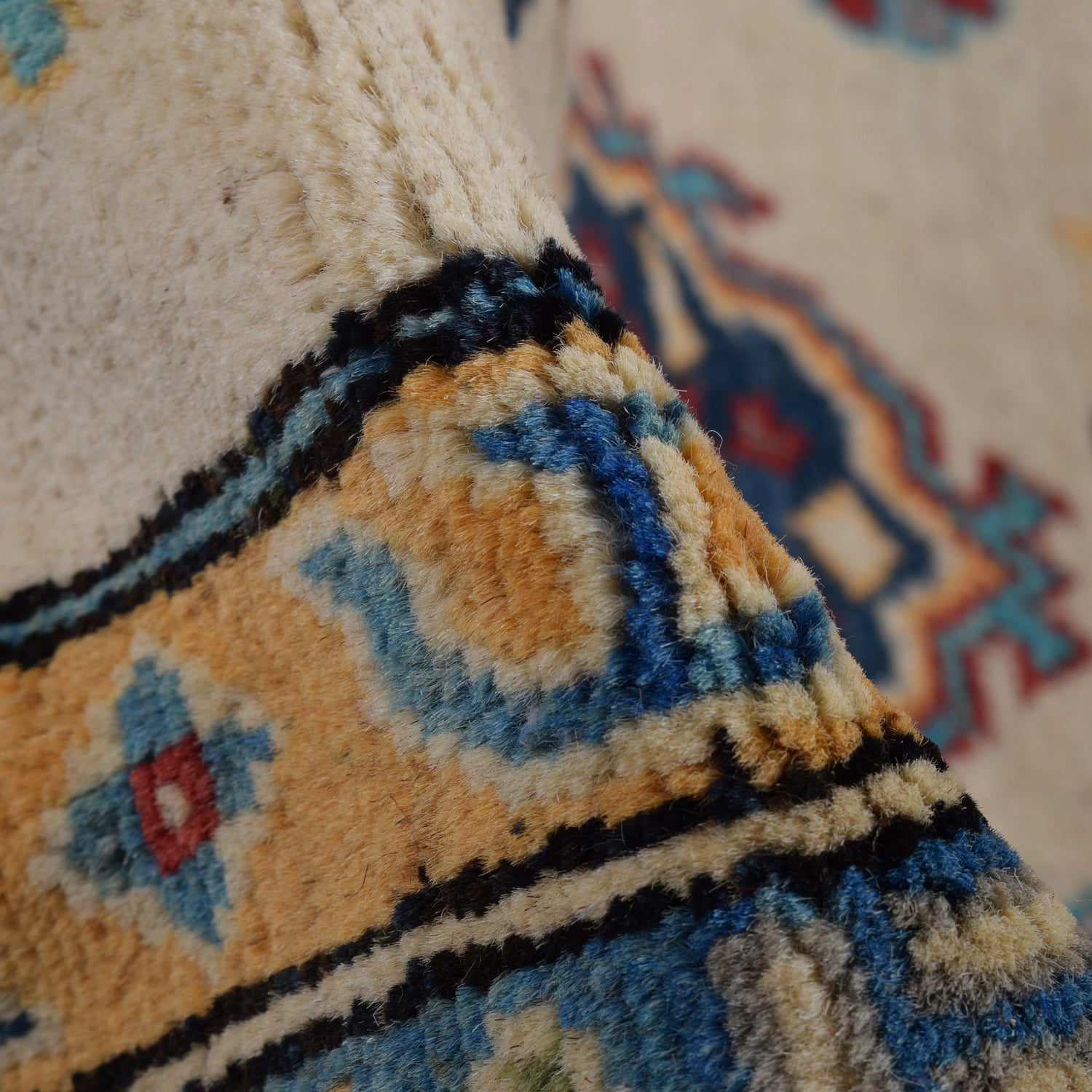 Hand Knotted Kazak Rug 6' 7 x 10' 4 (ft) - No. G25458