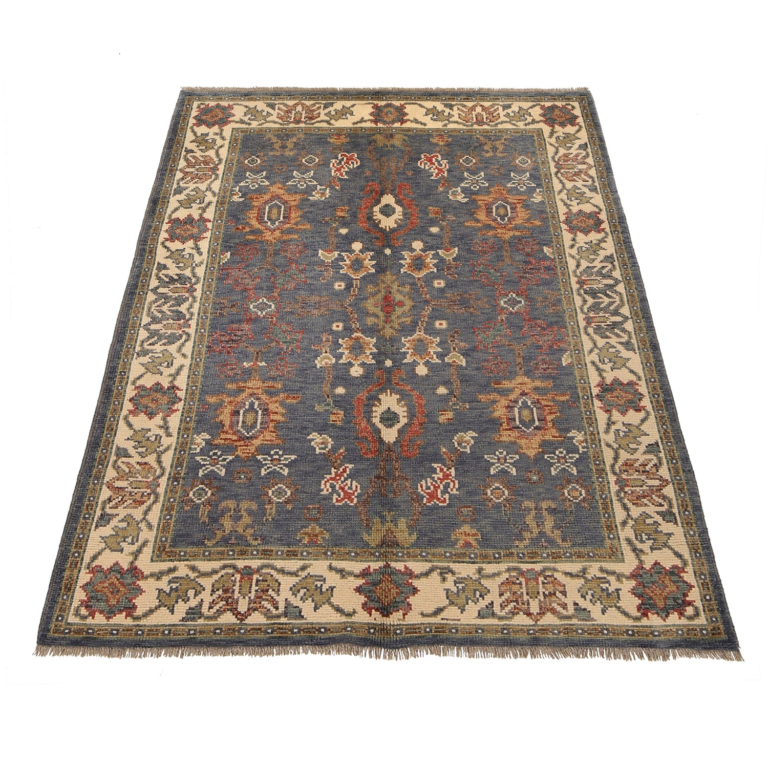 Turkish Design Oushak Rug 4' 0 x 5' 7 (ft) - No. G25511