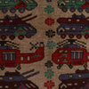 Handmade War Rug 4' 2 x 5' 5 (ft) - No. G25876