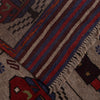 Handmade War Rug 4' 3 x 6' 2 (ft) - No. G25883