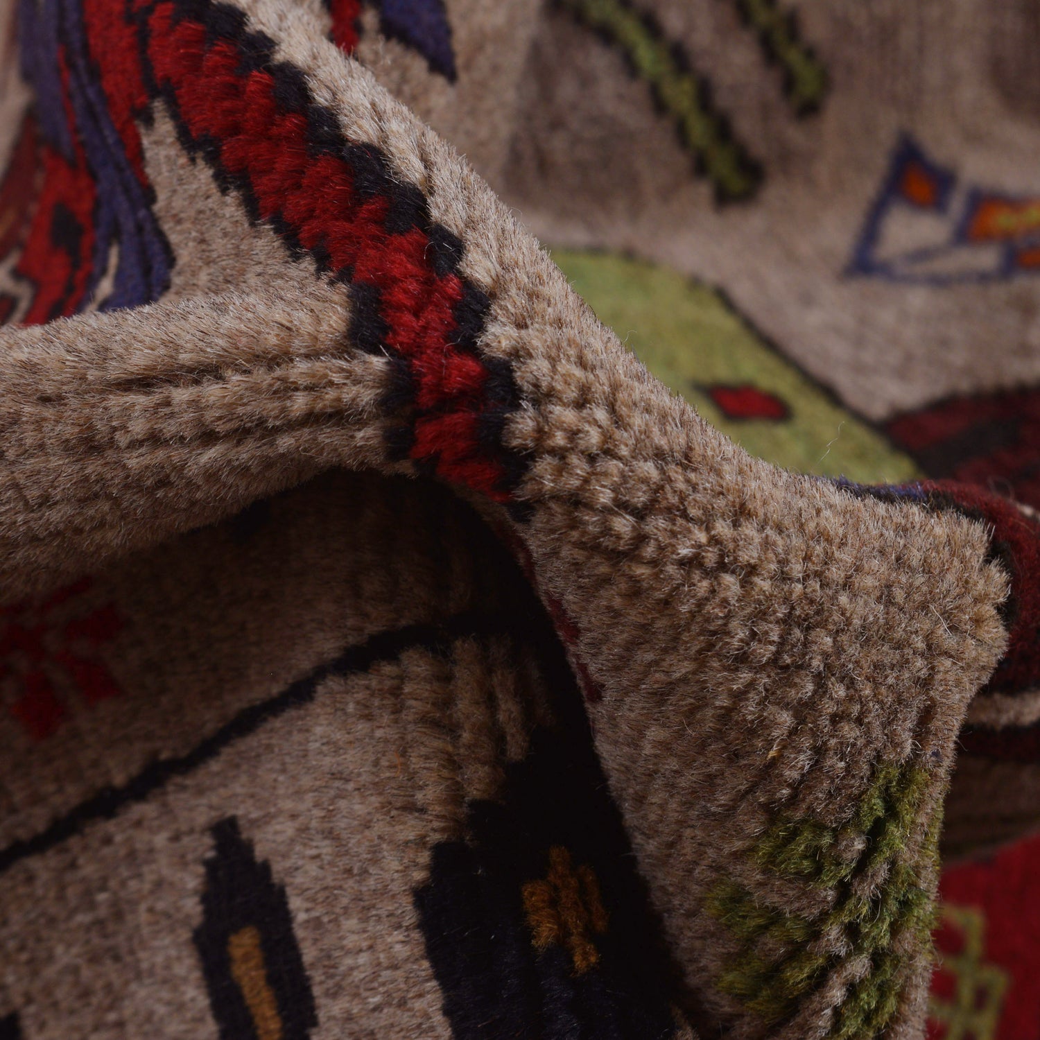 Handmade War Rug 4' 3 x 6' 2 (ft) - No. G25883