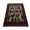 Ivory Color War Rug 3' 0 x 4' 8 (ft) - No. G25890