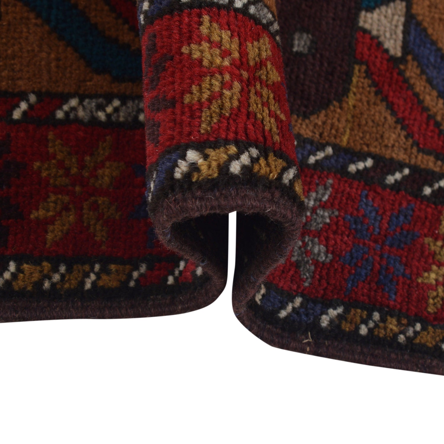 Brown War Rug 3' 1 x 4' 3 (ft) - No. G25897