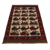 Hand Knotted War Rug 3' 2 x 4' 8 (ft) - No. G25898