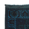 Blue Overdyed Rug 4' 2 x 5' 9 (ft) - No. G26582