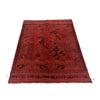 Red Overdyed Rug 4' 2 x 5' 1 (ft) - No. G26586