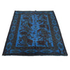 Blue Overdyed Rug 4' 1 x 5' 6 (ft) - No. G26646