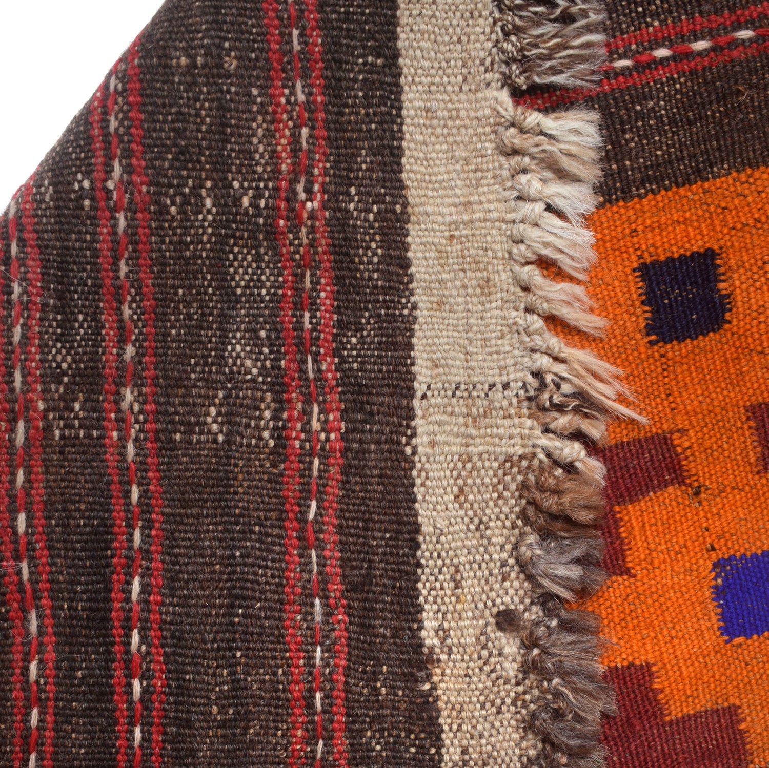 Hand Knotted Multi-Color Kilim 7' 8" x 12' 6" (ft) - No. G27063