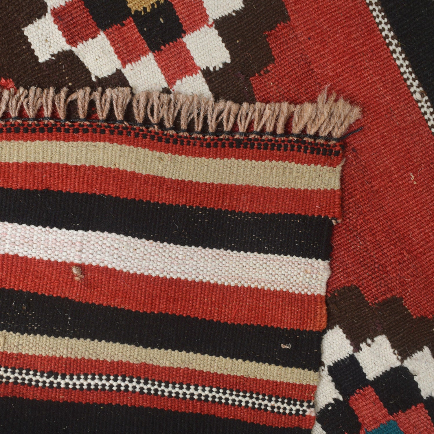 Handmade Multi-color Kilim 4' 3" x 6' 8" (ft) - No. G27066