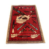 Red Color War Rug 2' 7 x 4' 1 (ft) - No. G27076