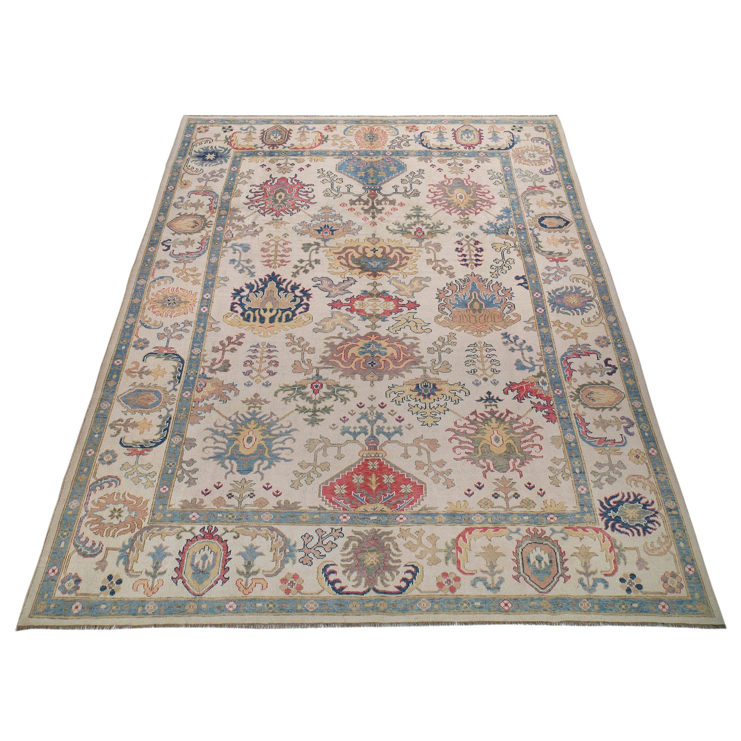 Turkish design Oushak Rug 9' 11 x 13' 7 (ft) - No. G27077