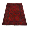 Red Color Khal Mohammadi Rug 3' 4 x 5' 2 (ft) - No. G27098