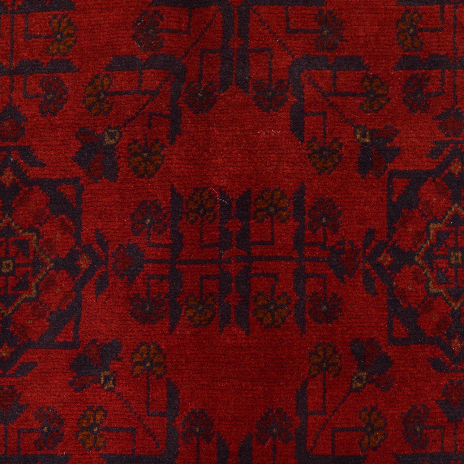 Red Color Khal Mohammadi Carpet 4' 10" x 6' 6" (ft) - No. G27504