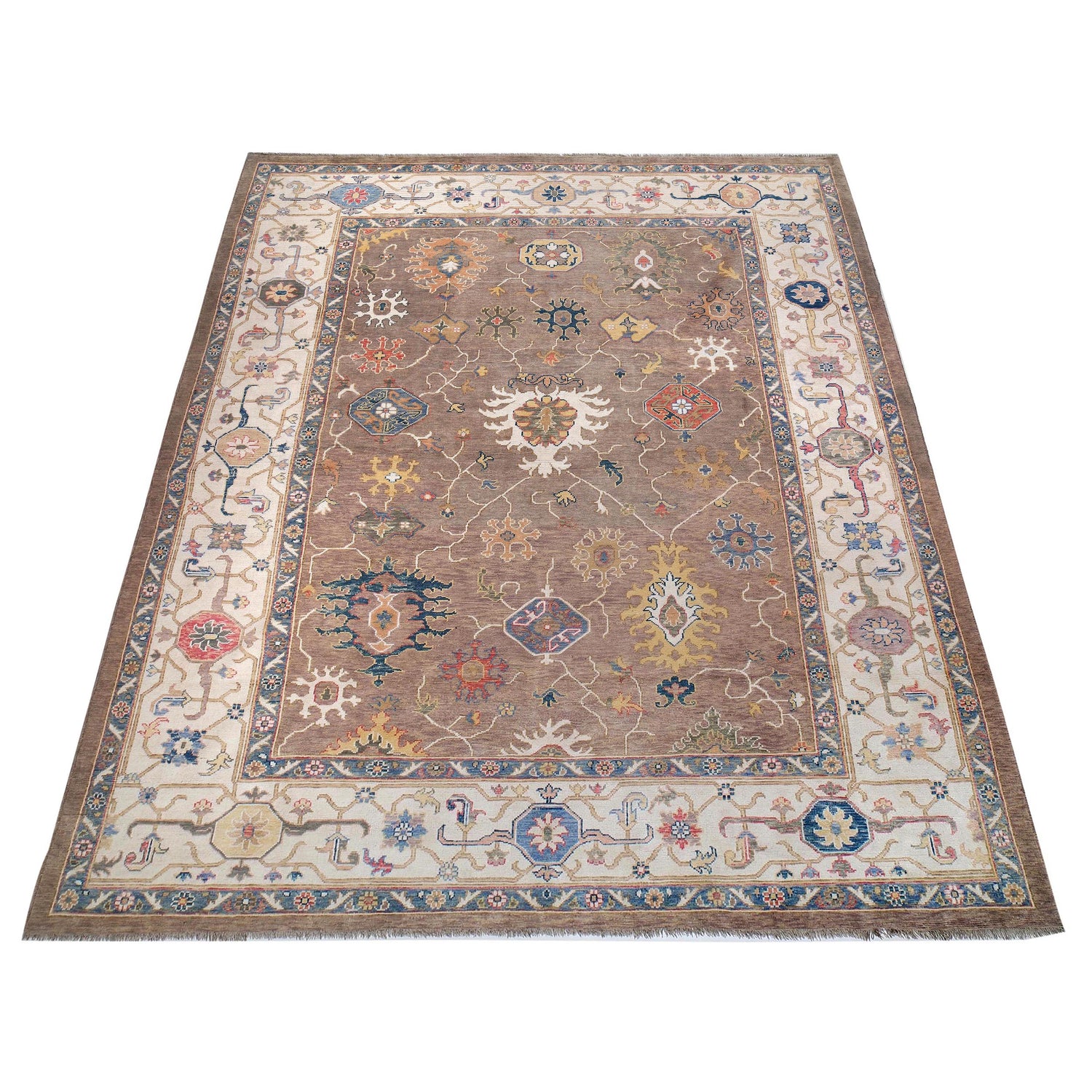 Turkish design Oushak Rug 10' 0" x 13' 7" (ft) - No. G27686