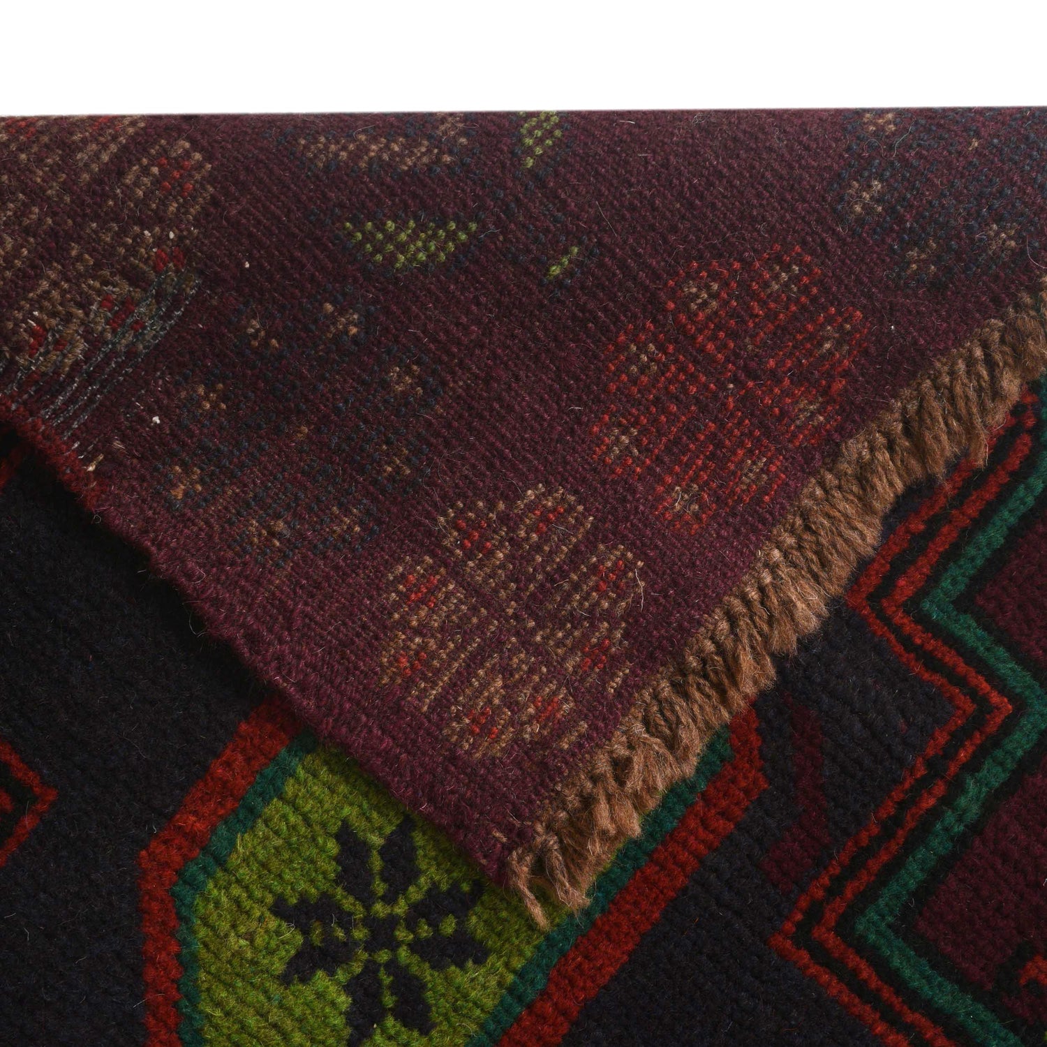 Handmade Baluchi Carpet 4' 1" x 6' 3" (ft) - No. G27687