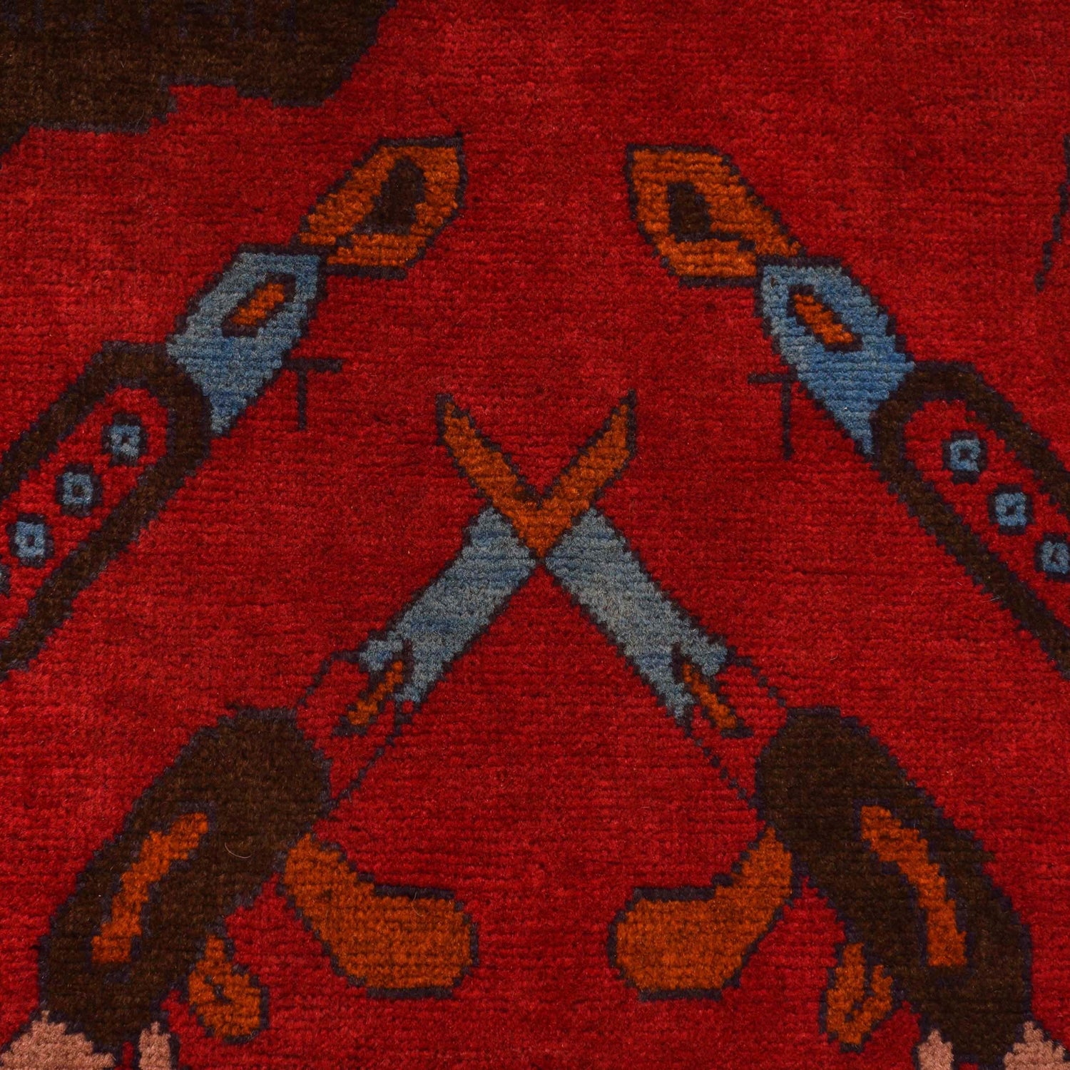 Handmade War Rug 2' 9" x 3' 10" (ft) - No. G27694