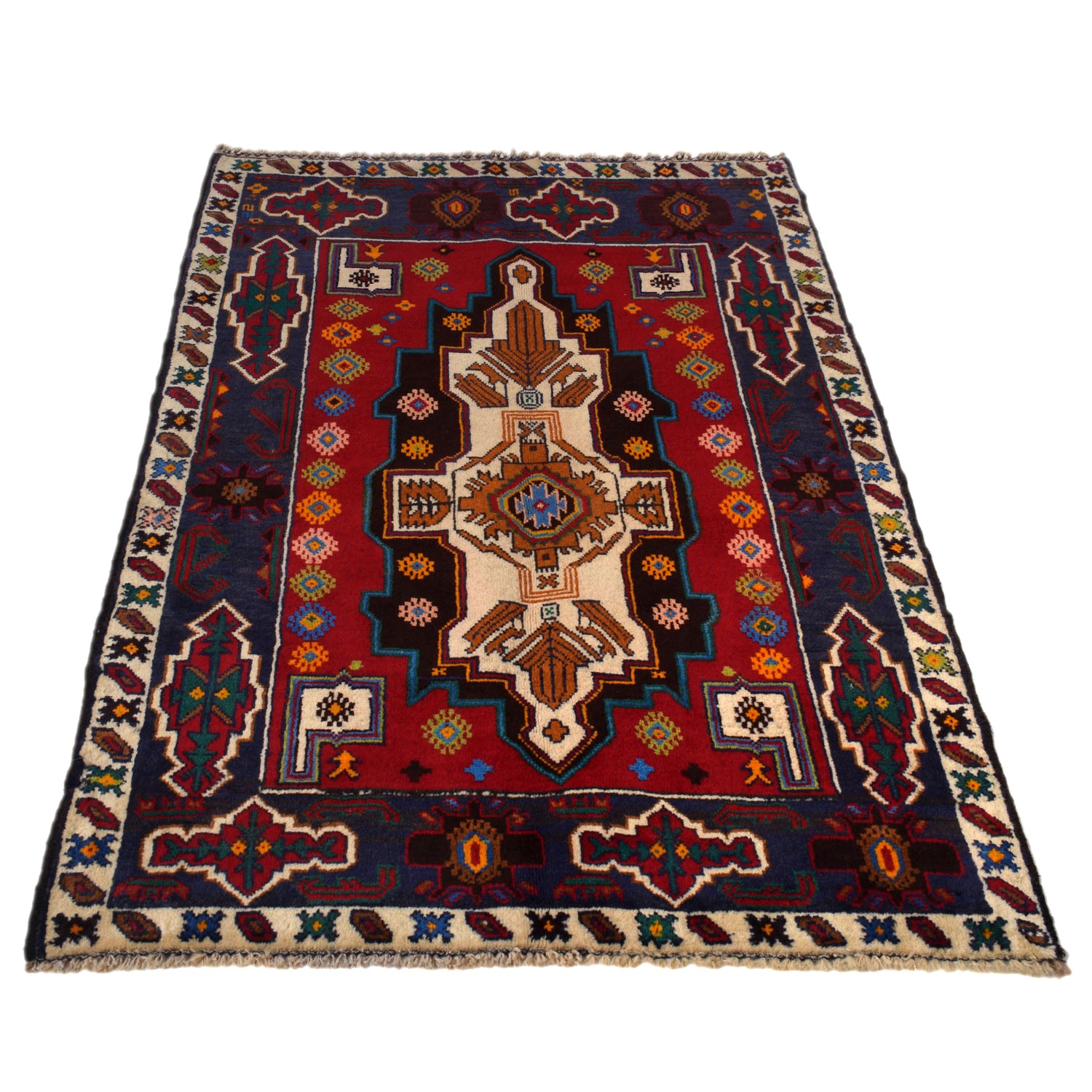 Handmade Baluchi Rug 3' 1" x 4' 11" (ft) - No. G28047