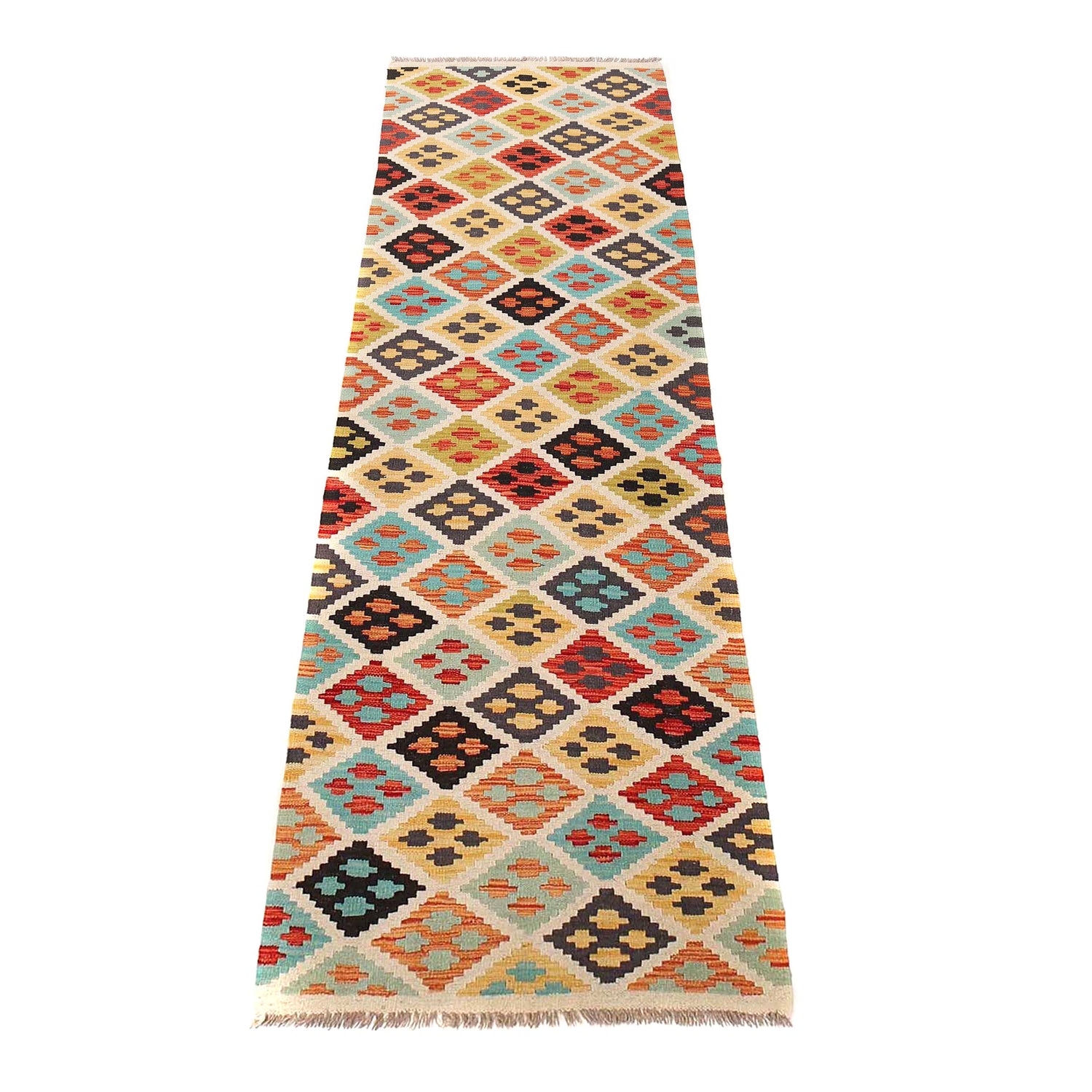 Vegetable Kilim Runner 2' 6" x 9' 8" (ft) - No. G28060