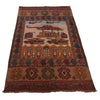 Hand Knotted War Rug 3' 4" x 5' 0" (ft) - No. G29034