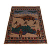 Handmade War Rug 3' 0" x 4' 4" (ft) - No. G29037