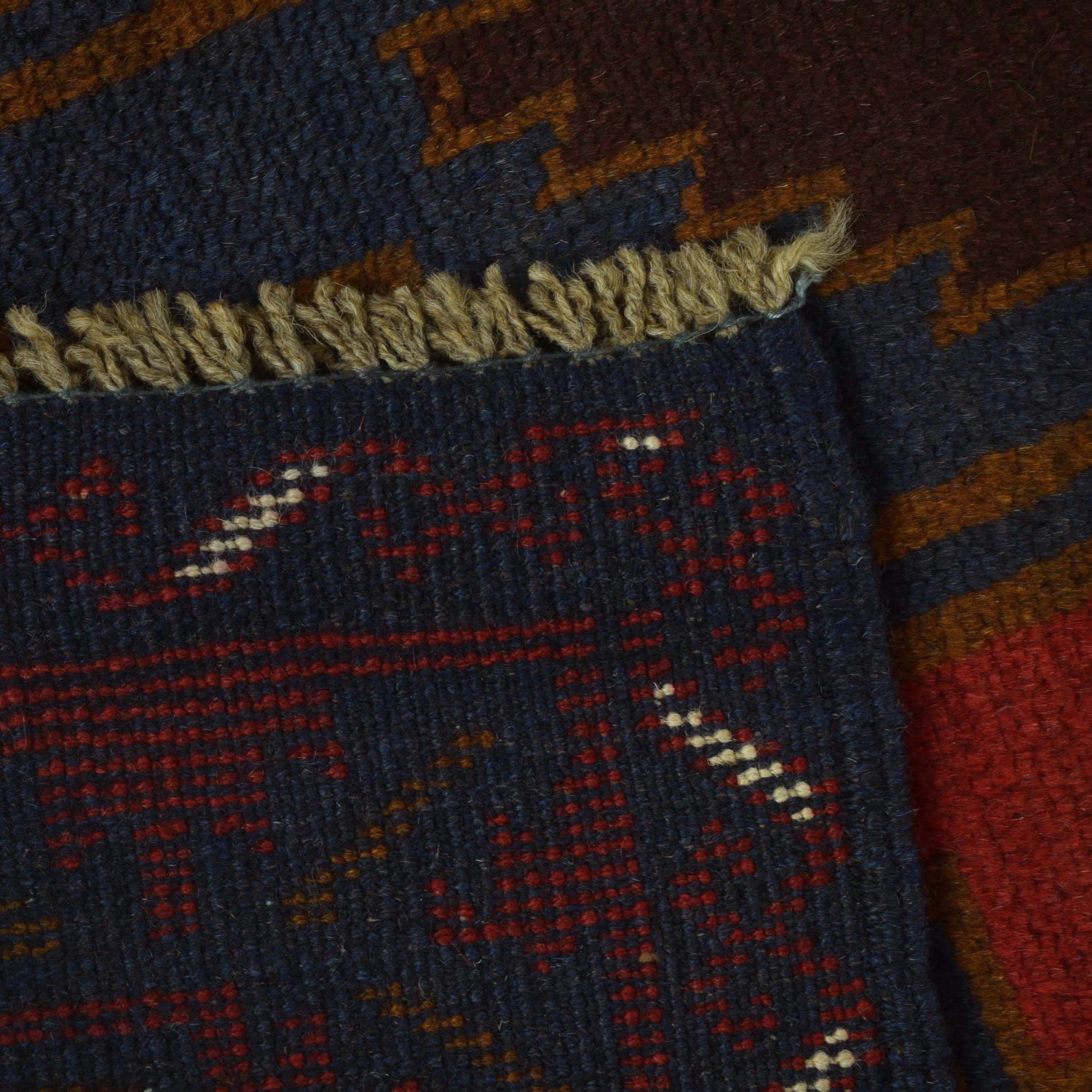 Hand Knotted Baluchi Carpet 2' 8"x 4' 2" (ft) - No. G29067