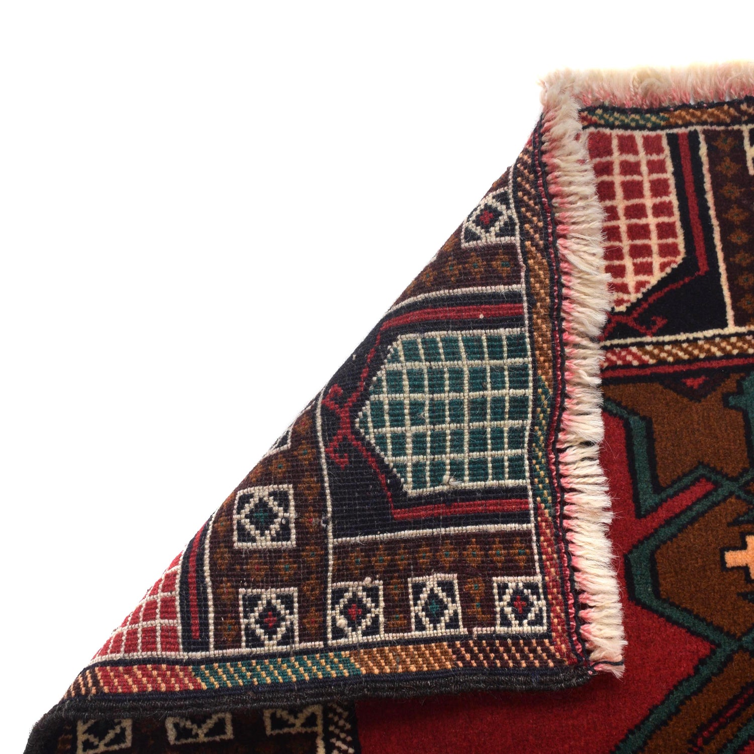 Red Color Baluchi Carpet 2' 11" x 4' 9" (ft) - No. G29152