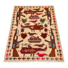 Ivory Color War Rug 2' 9" x 3' 11" (ft) - No. G29156