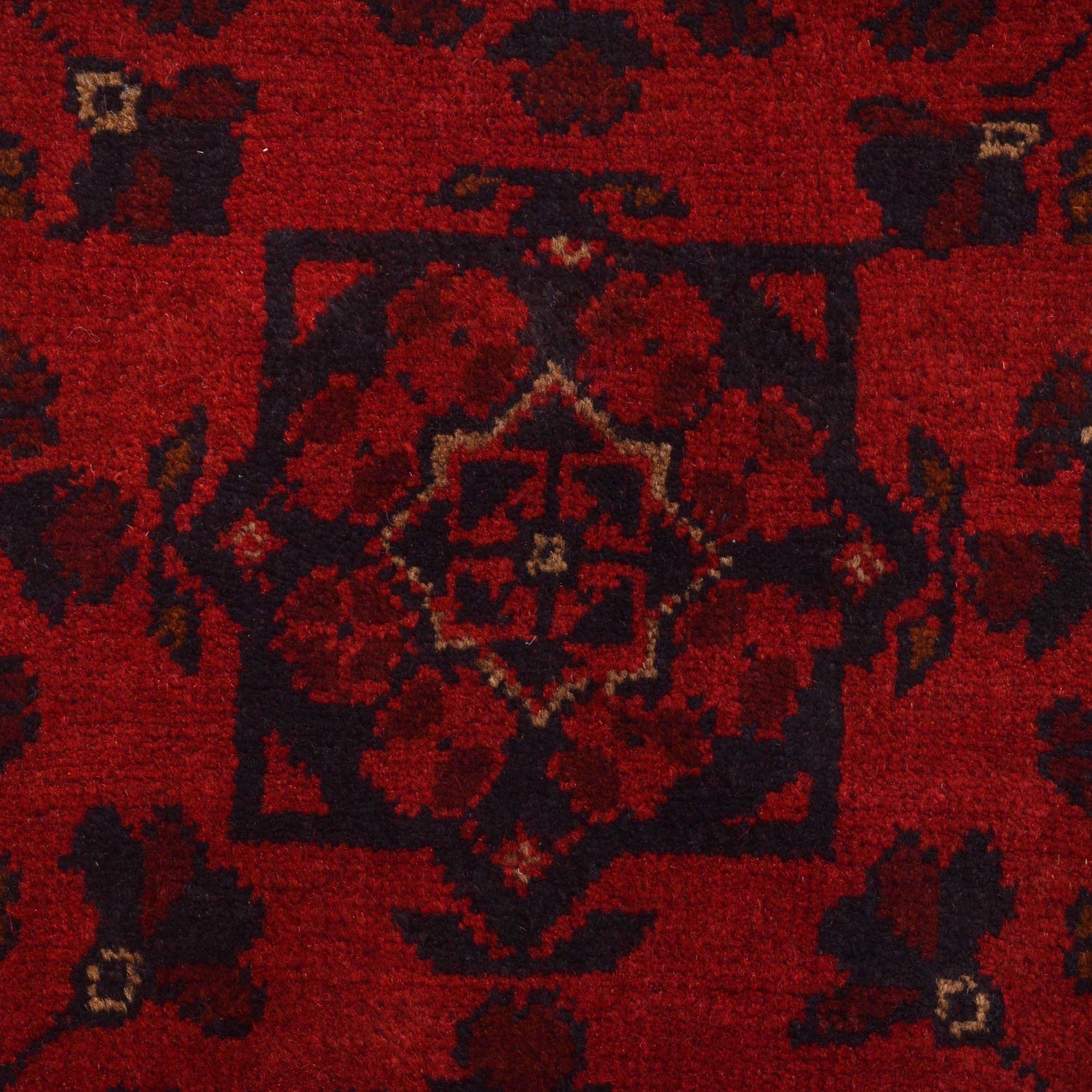 Red Color Khal Mohammadi Carpet 3' 4" x 4' 9" (ft) - No. G29158