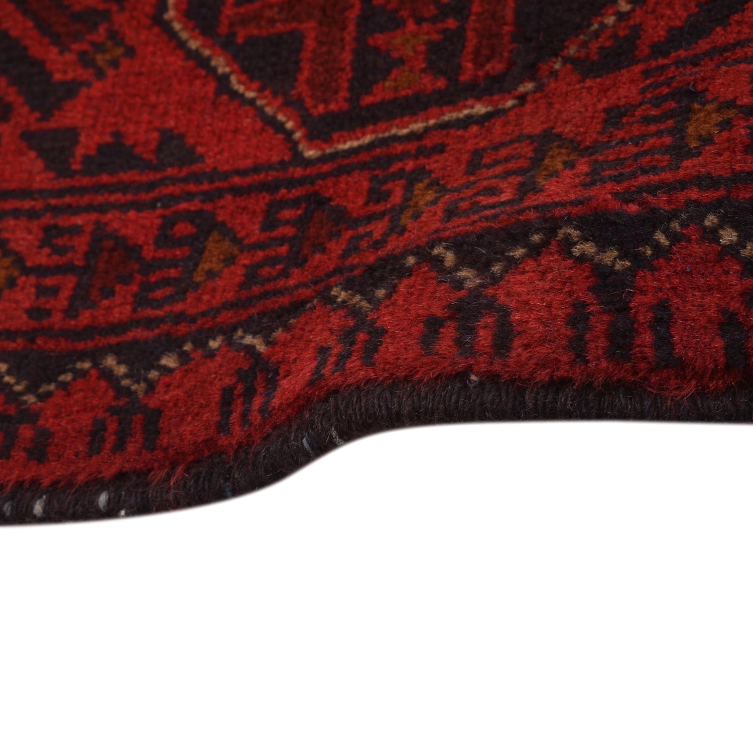 Red Color Khal Mohammadi Carpet 3' 4" x 4' 9" (ft) - No. G29158