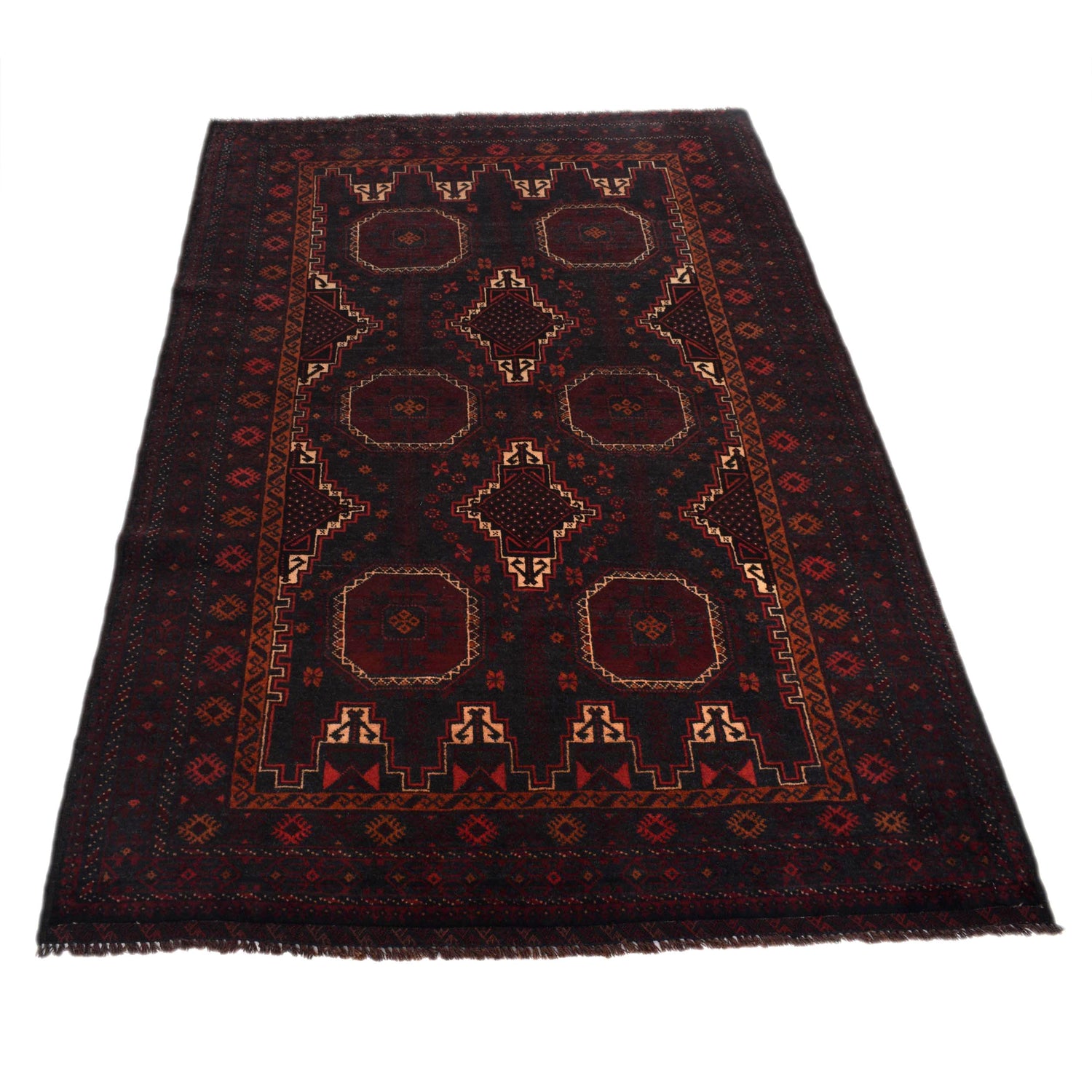Handmade Baluchi Carpet 4' 0" x 6' 3" (ft) - No. G29165