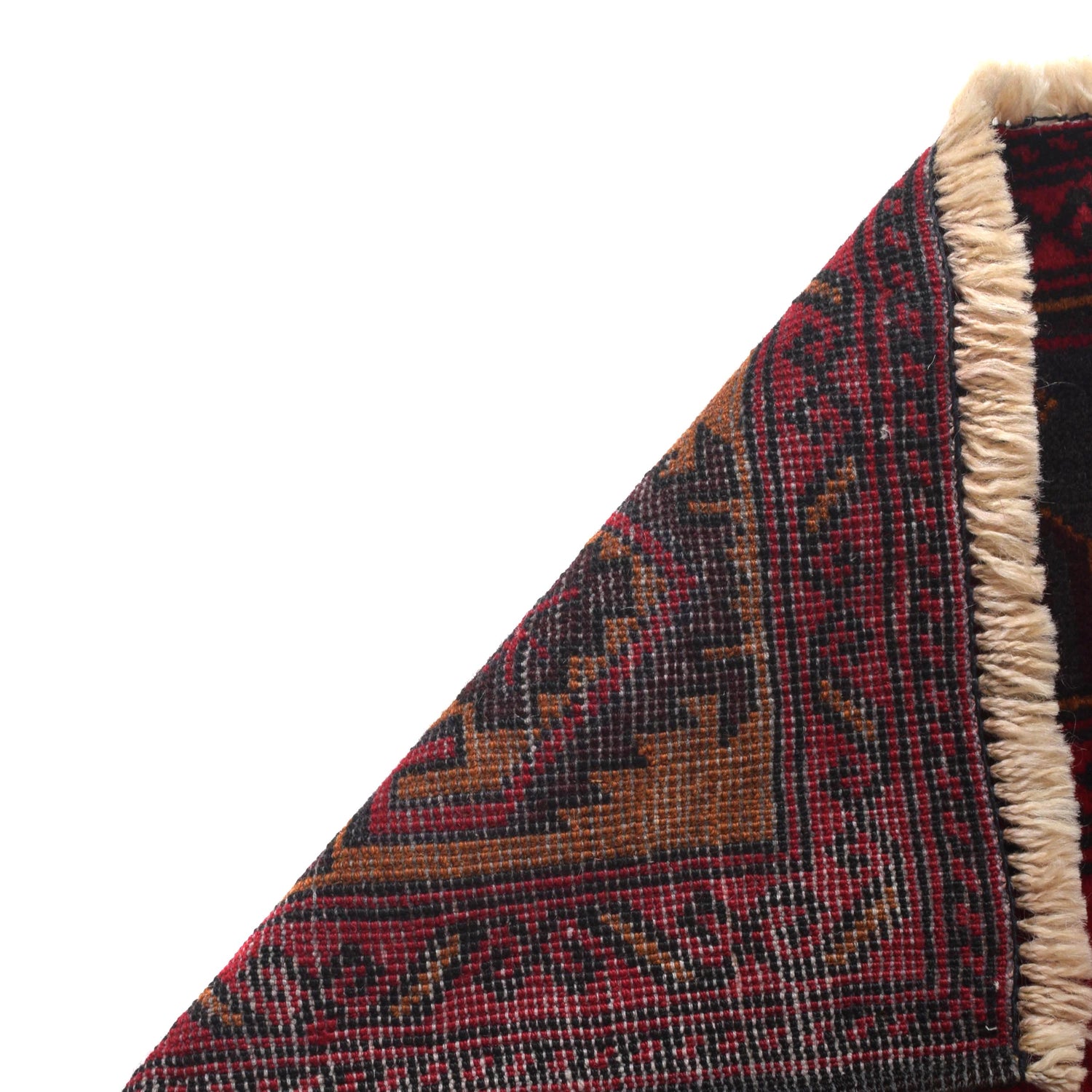 Red Color Baluchi Carpet 2' 11" x 4' 7" (ft) - No. G29167