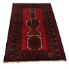 Traditional Baloch Carpet 2' 11" x 4' 8" (ft) - No. G29168