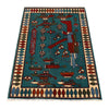 Blue Color War Rug 2' 9" x 4' 2" (ft) - No. G29169