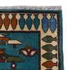 Blue Color War Rug 2' 9" x 4' 2" (ft) - No. G29169