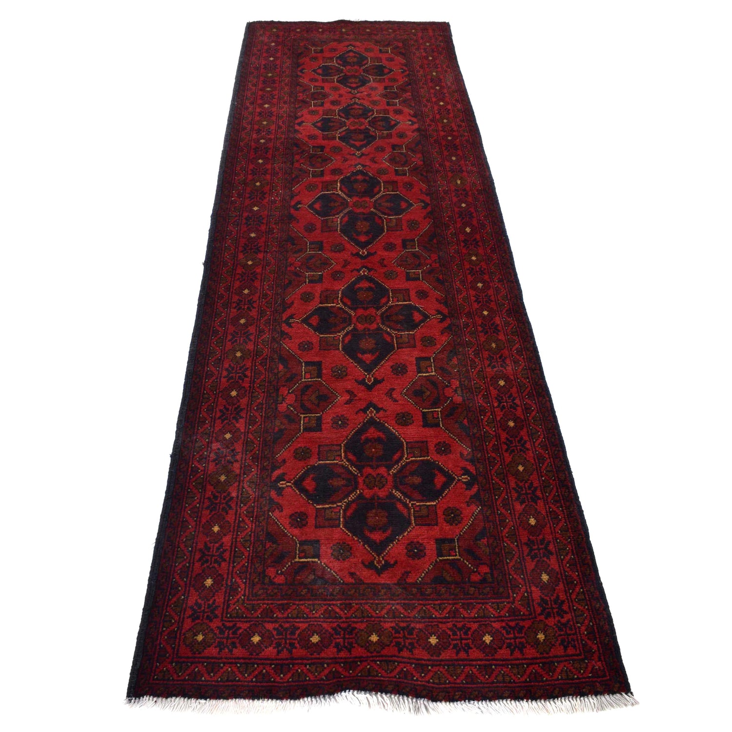 Red Color Khal Mohammadi Runner 2' 7" x 9' 4" (ft) - No. G29259